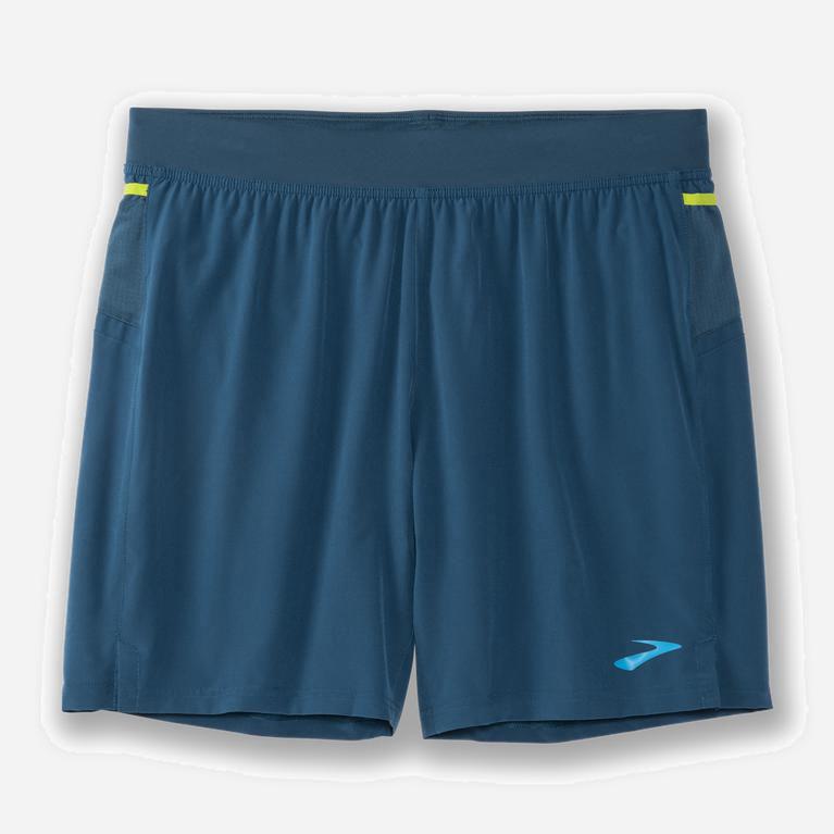 Brooks Sherpa 7 2-In-1 Mens Running Shorts Ireland Alpine/SteelBlue/Bright Moss (DVBG-73126)